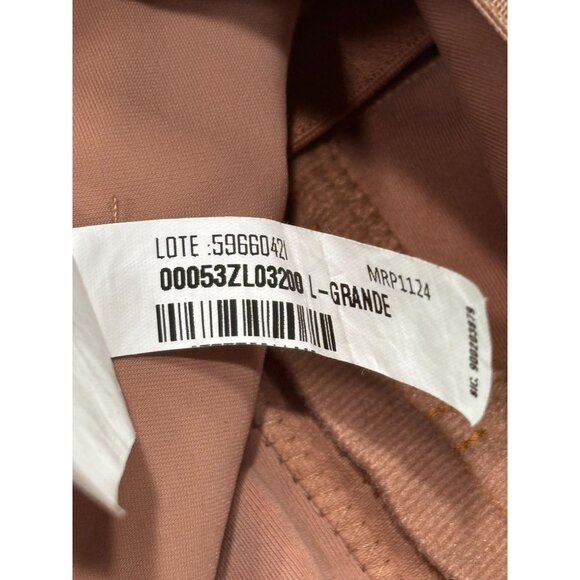 Shapewear Bodysuit With Zipper Front Closure & Adjustable Straps - L - Brown - Picture 11 of 14